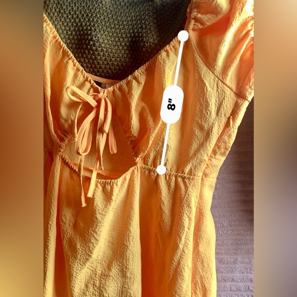 💥DIVIDED VESTIDO CORTO💥AMARILLO CANARIO💥Sz L💥NUEVO💥CM52 - Picture 9 of 10